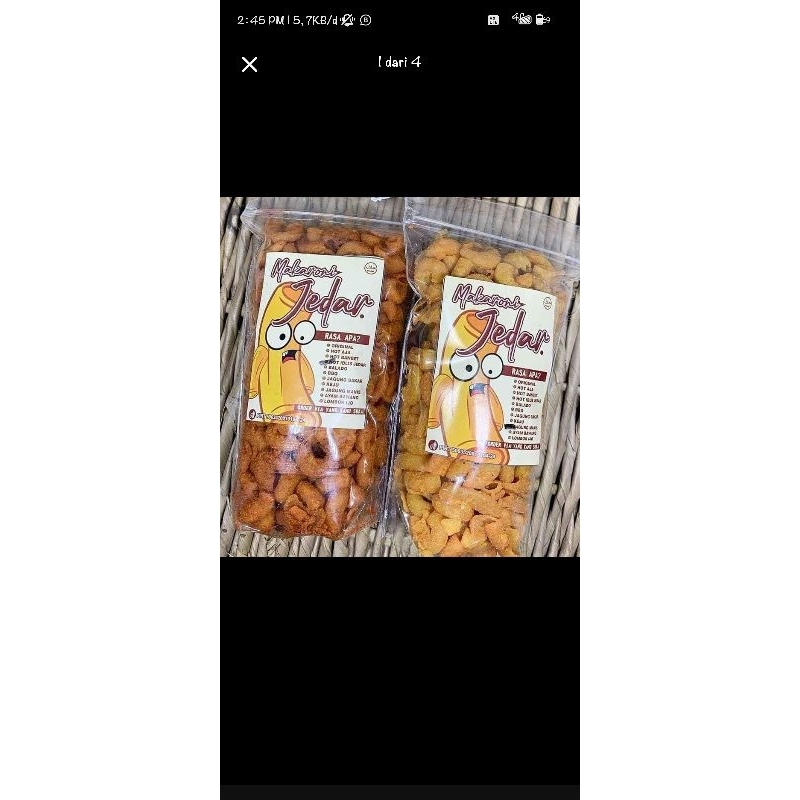 

Beli 2 gratis 1 Macaroni Jedar Makaroni Goreng Pedas Daun Jeruk Kemasan Reguler 80gr
