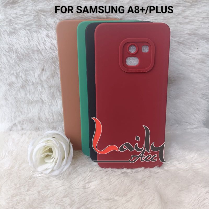 SOFT CASE MACARON PRO CAMERA SAMSUNG A8+/PluS SILIKON CANDY 3D TPU