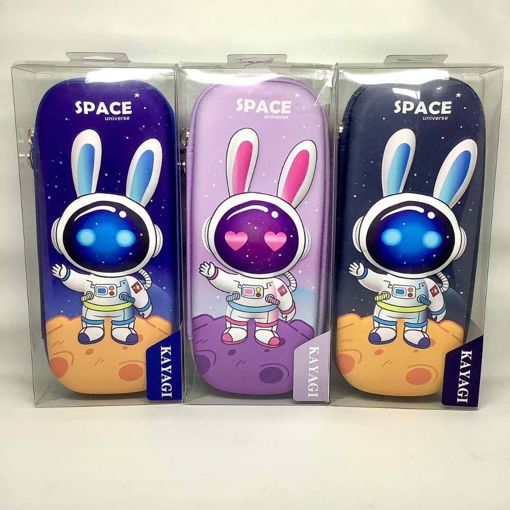 

Kotak Pensil Anak Tempat Alat Tulis Astronaut 3D KAYAGI Gambar Aesthetic Waterproof Import Premium