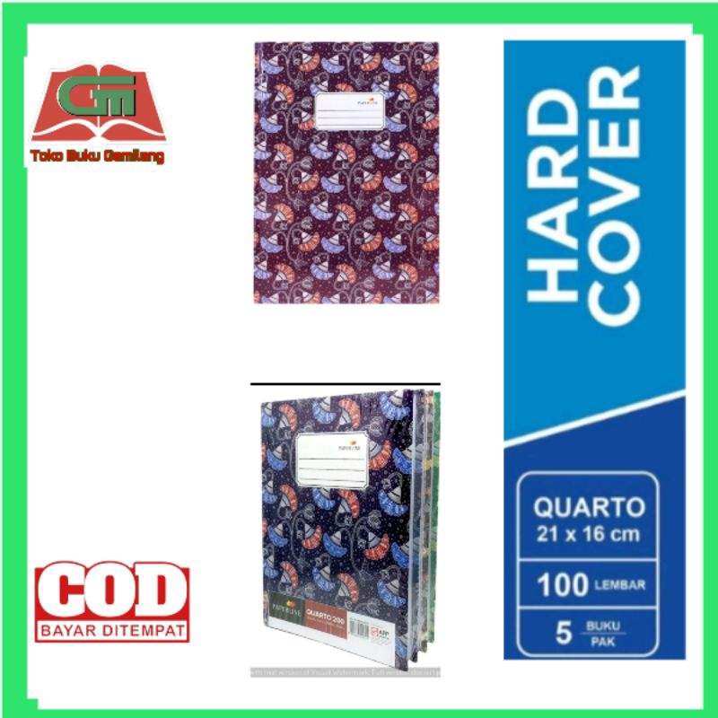 

BUKU TULIS QUARTO 100 LEMBAR HARD COVER