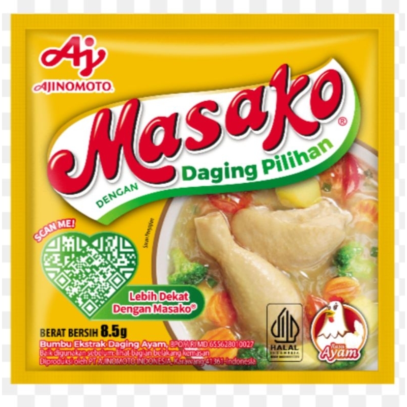 

Masako Sachet 8.5gr Rasa Ayam / Rasa Sapi / Masako Penyedap