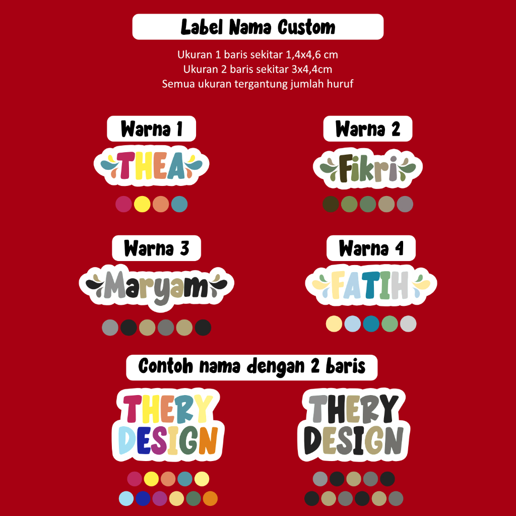 

Stiker Nama Waterproof Stiker Label Nama Custom Stiker Label Buku