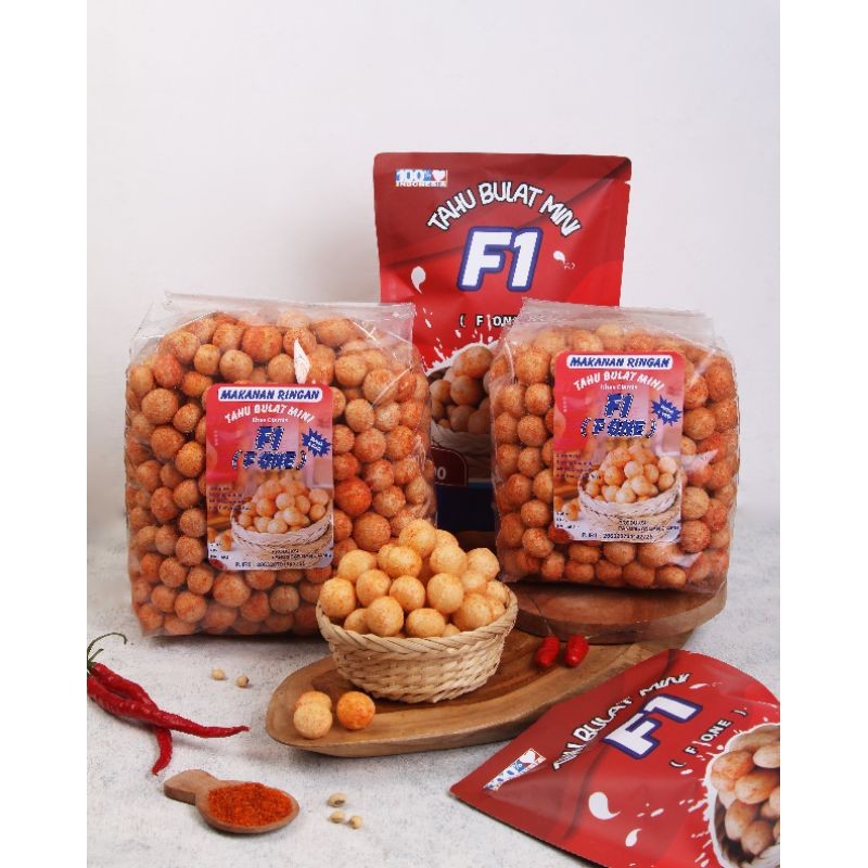 

DA [BUY 1 GET 1] Tahu Bulat Mini Kering F1 Ayam Bawang GR Free Balado GR