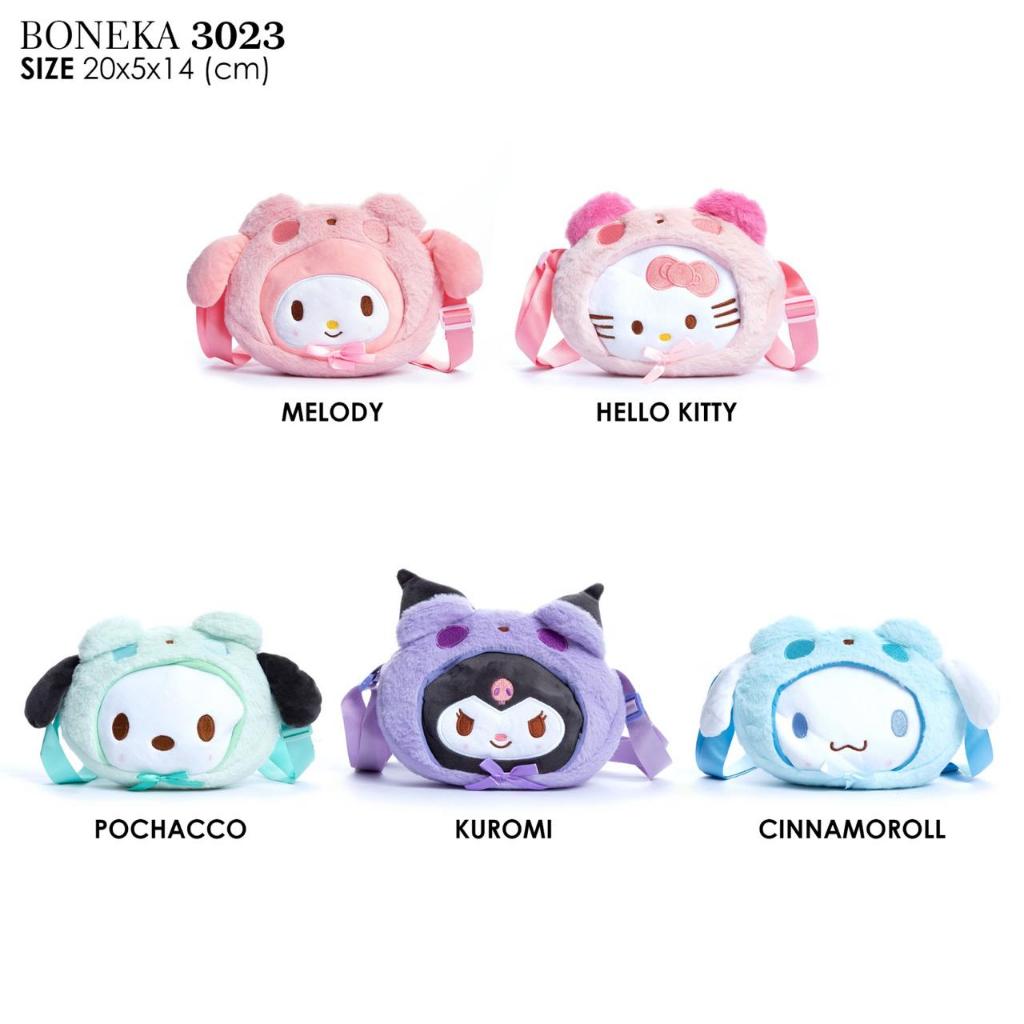 Tas Anak Bulu Dompet Mini Tas Unik Karakter Kelinci-Selempang Anak Karakter