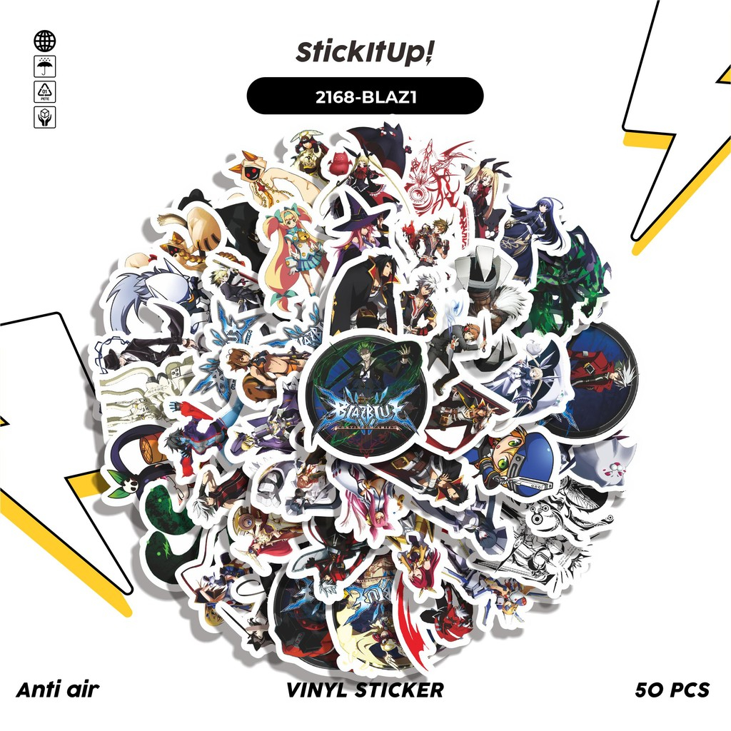 

COD✨ 50 Pcs Stiker Pack GAME SERIES BLAZBLUE CHARACTER MIX 01 Lucu Aesthetic Vynil Waterproof untuk Freebies Sticker Buku Journal Casing HP Laptop