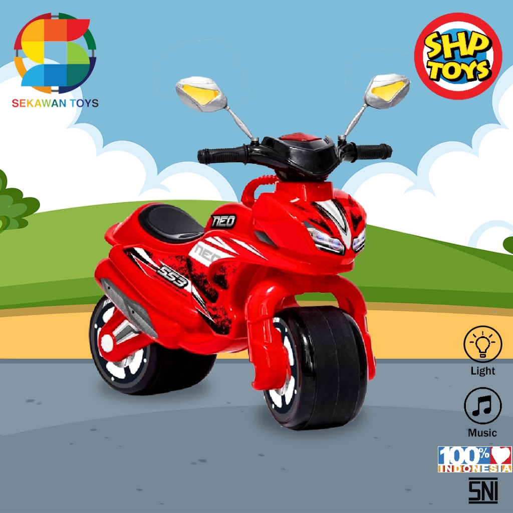 (BISA COD) MOTOR DI NAIKI / RIDE ON / Mainan Anak Motor Balap /Mainan Motor Motoran Bisa Dinaiki SHP