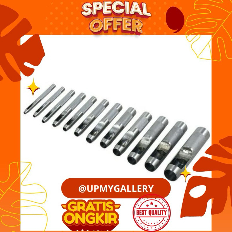 WIPRO - PLONG KULIT ( ECERAN ) 2mm - 10mm melubangi kulit karet kertas dll