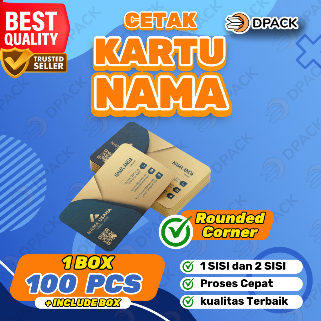 

CETAK KARTU NAMA ROUNDED 1 SISI/2 SISI FREE BOX