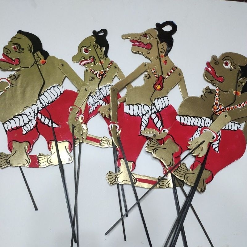 Wayang kertas duplex PUNOKAWAN TRENENG