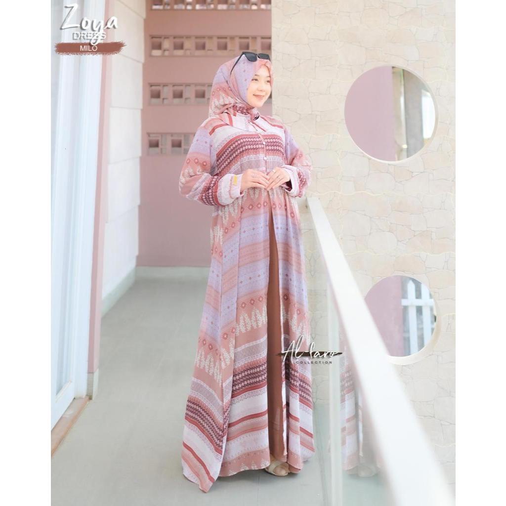 GAMIS SET ALFARO CODE ZOYA SET  TERBARU BEST SELLER