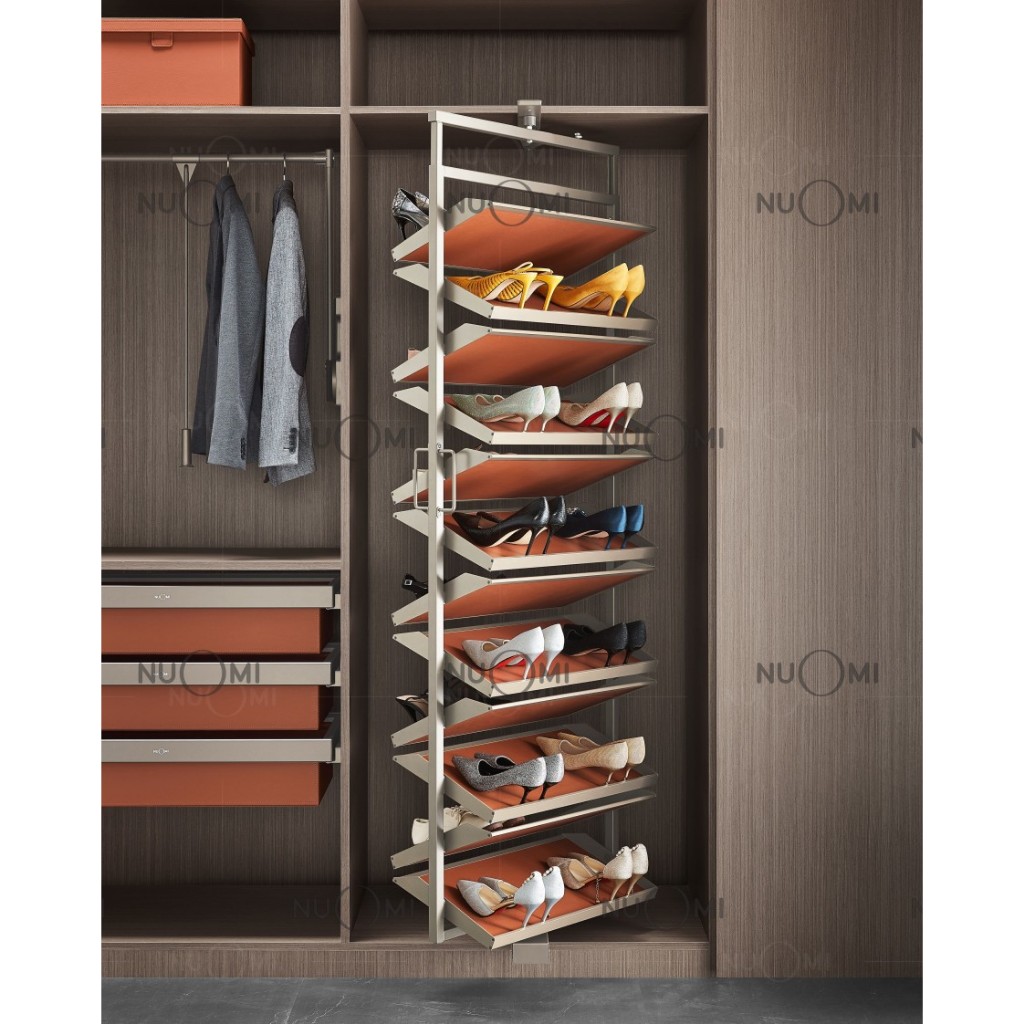 NUOMI Ralphie Rak Sepatu Lemari Putar 360 Derajat | Lemari Pakaian Cabinet | Wardrobe
