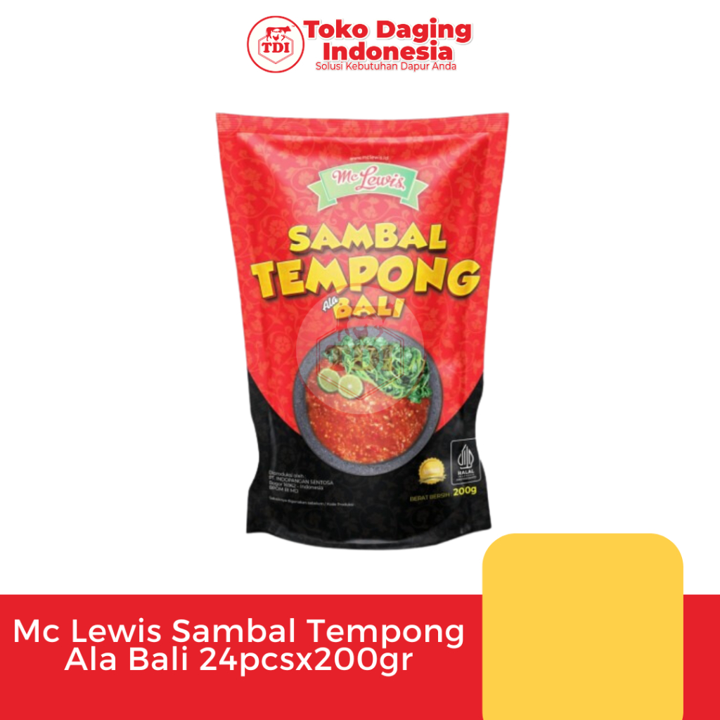 

Mc Lewis Sambal Tempong Ala Bali 200gr