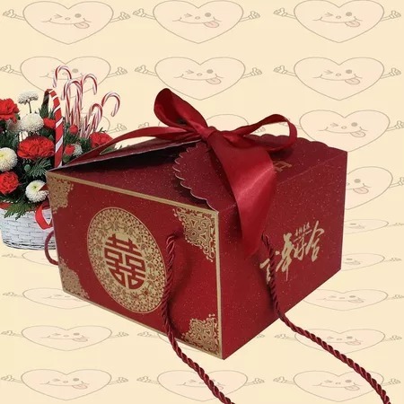 

WED Paperbag Glitter Paper bag Souvenir Wedding PitaKotak Souvenir Pernikahan Sangjit Shuang Xi Kotak Phangteh PP14