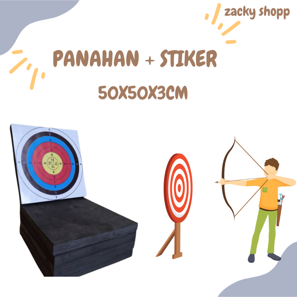 Bantalan Target Panahan Busa Eva 50x50cm - Busa Eva Target Panahan