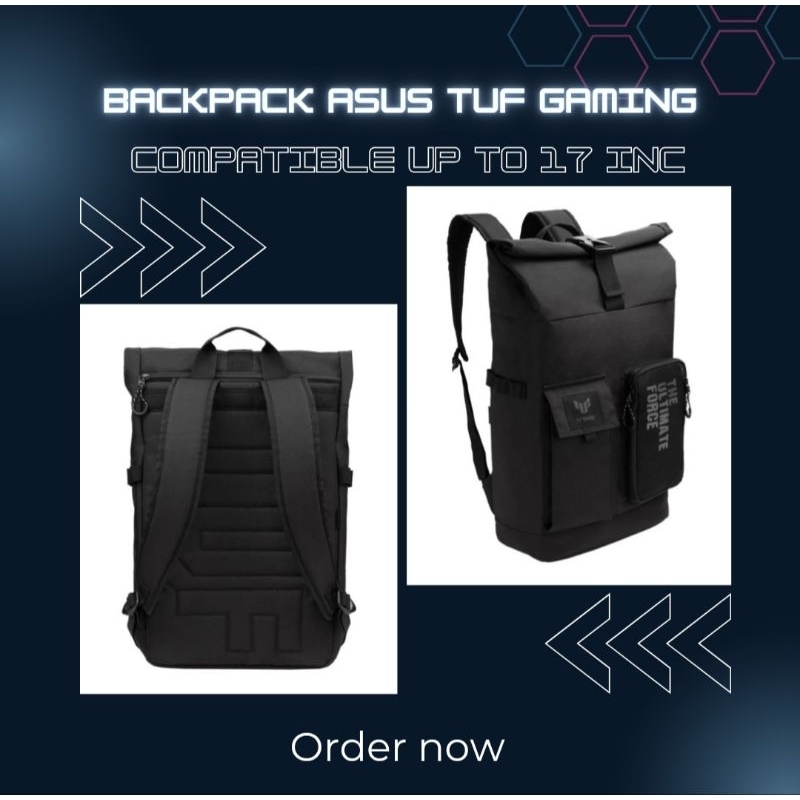 New Backpack Asus TUF Gaming original tas laptop tas sekolah tas laptop gaming