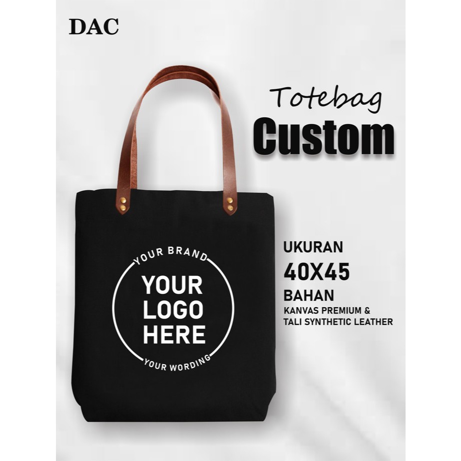 Tote Bag Canvas Custom / Tote Bag Canvas Premium