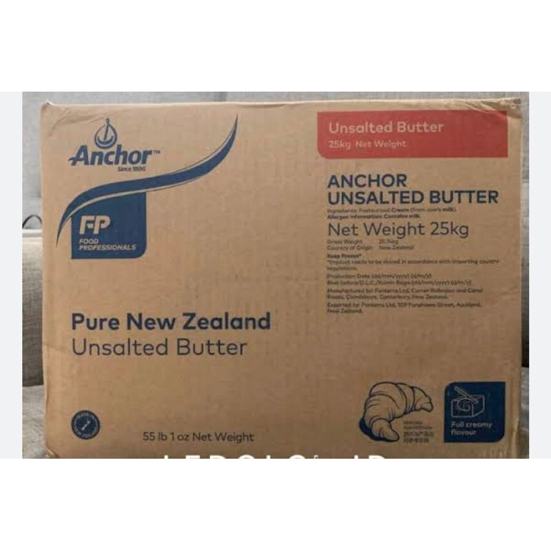

Anchor UNSALTED BUTTER 500gr, 1kg , 2kg , 3kg