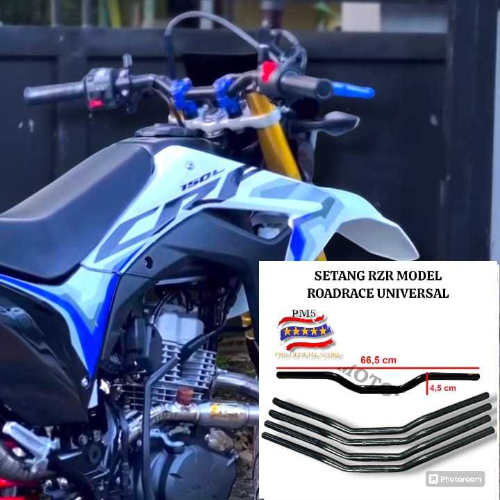 SETANG RZR UNIVERSAL NON RAISER PNP HONDA CRF 150 KLX WR155 DTRACKER STANG RZR MODEL SUPERMOTO HEREX