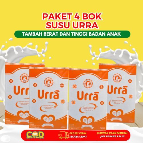 

URRA Susu Kambing Saneen Untuk Penambah Berat Badan & Tinggi Badan Anak - 4 Box