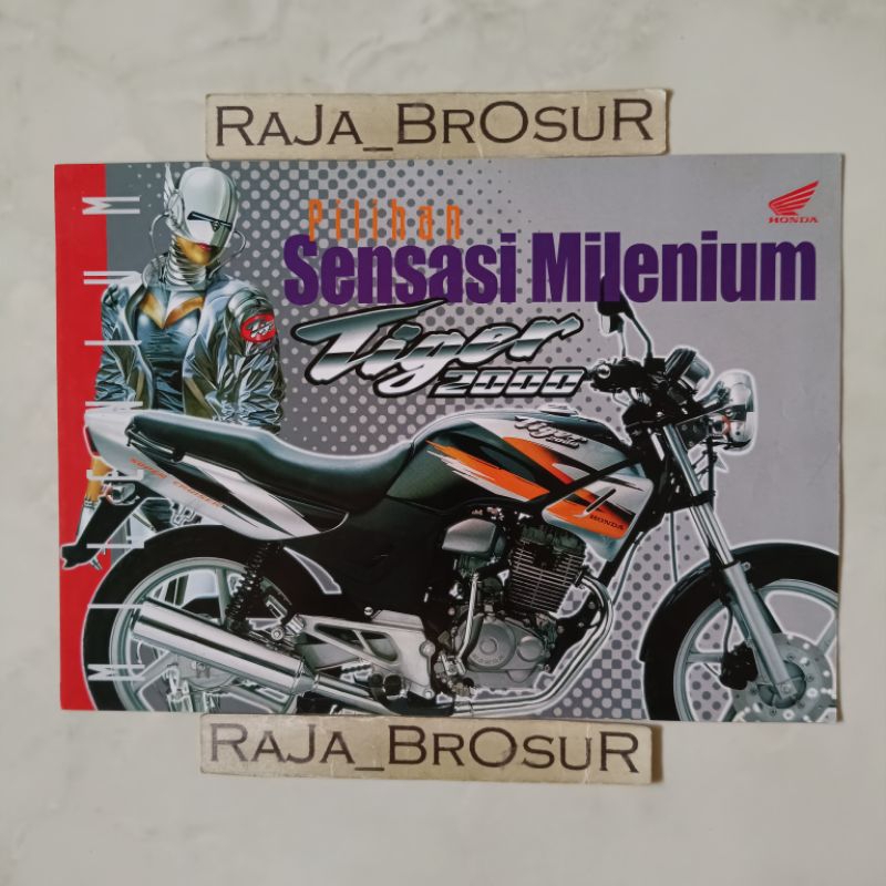 Poster brosur katalog leaflet jadul lawas Honda Tiger 2000/Tiger lawas/Tilas 2002