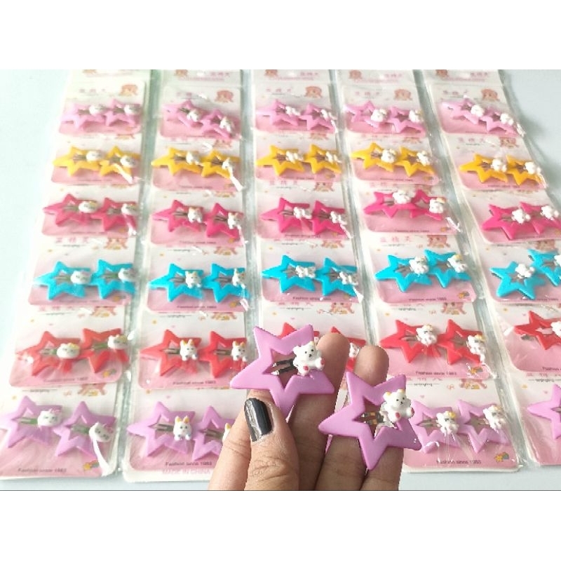 jepit rambut anak bintang tiktok  | jepit tiktok bintang |jepit rambut korea