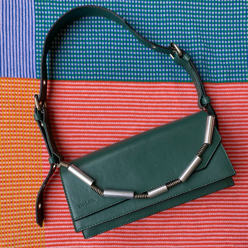 preloved scipaprock x solcai wafer bag emerald green