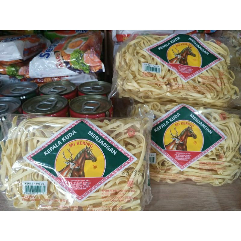 

Mie kering KEPALA KUDA MENJAGAN 2pcs 100gr