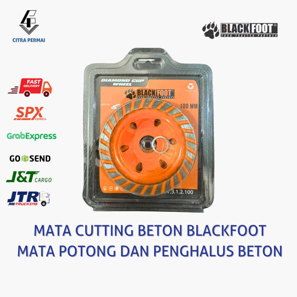 BLACKFOOT DIAMOND CUP WHEEL 4" / MATA POTONG GERINDA POLES BETON GRANIT