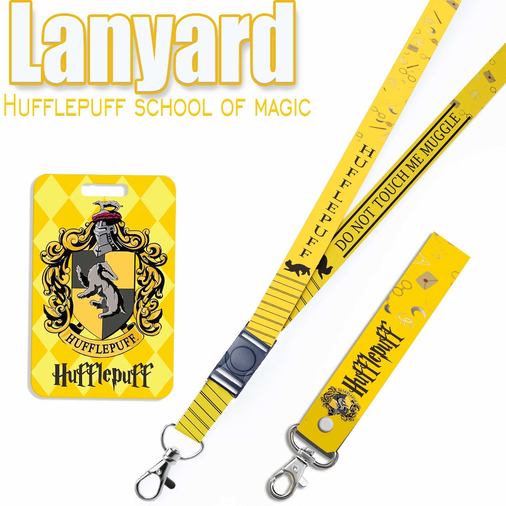 

STRAP LANYARD CARD HOLDER Hufflepuff HarryPotter set Gantungan Kunci, Handphone, ID Card