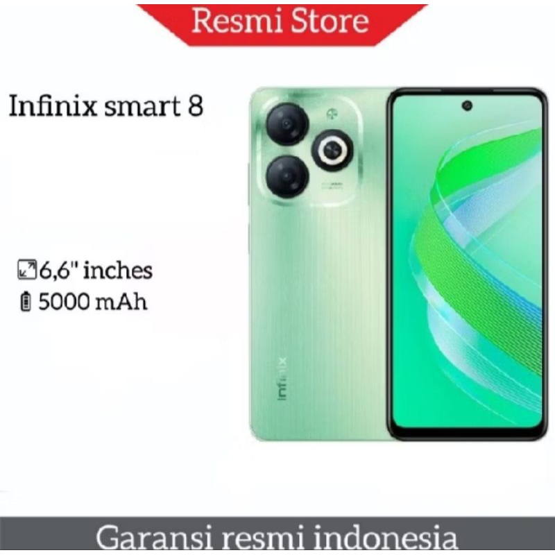 Infinik smart 8 ram 3+3gb internal  64g & ram 4+4gb internal 128gb Baru gransi resmi 1tahun ya