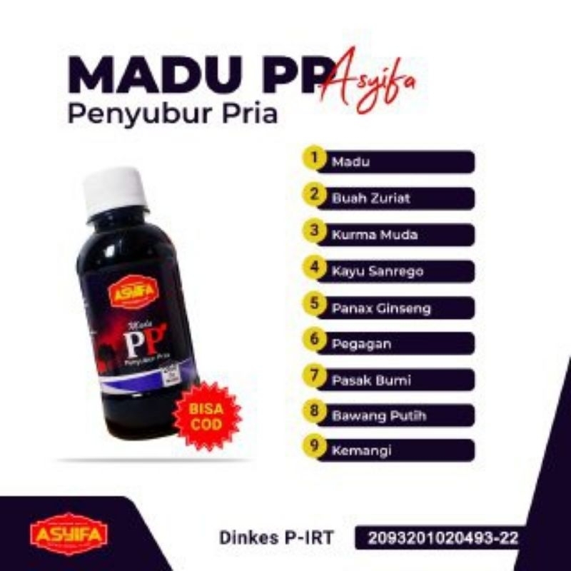 Madu PP Khusus Dewasa Penyubur Pria