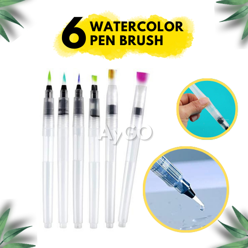 

WATER PEN SET / KUAS UNTUK CAT AIR / WATER BRUSH PEN / KUAS CAT AIR / watercolor brush