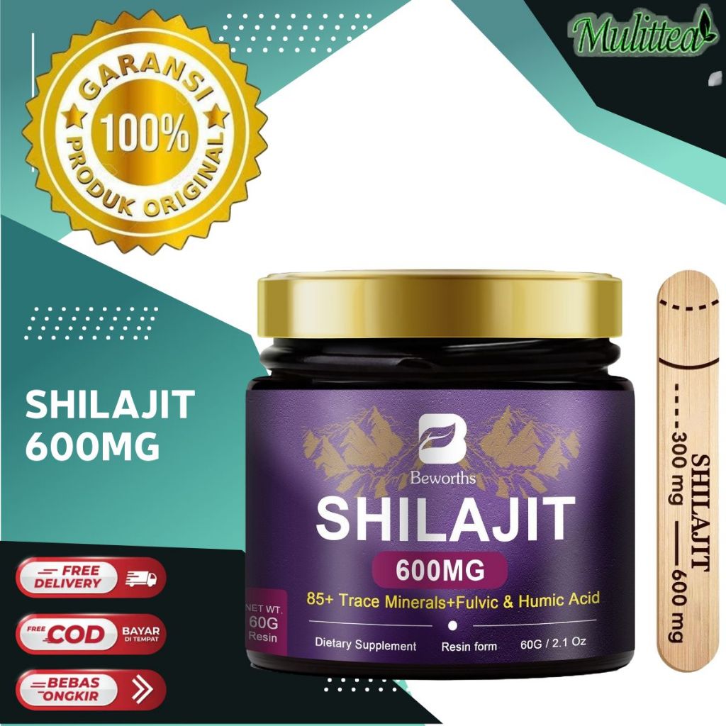 Tulustokoku Beworths 100% Resin Shilajit Himalaya Murni Resin Kesehatan Seksual Shilajit