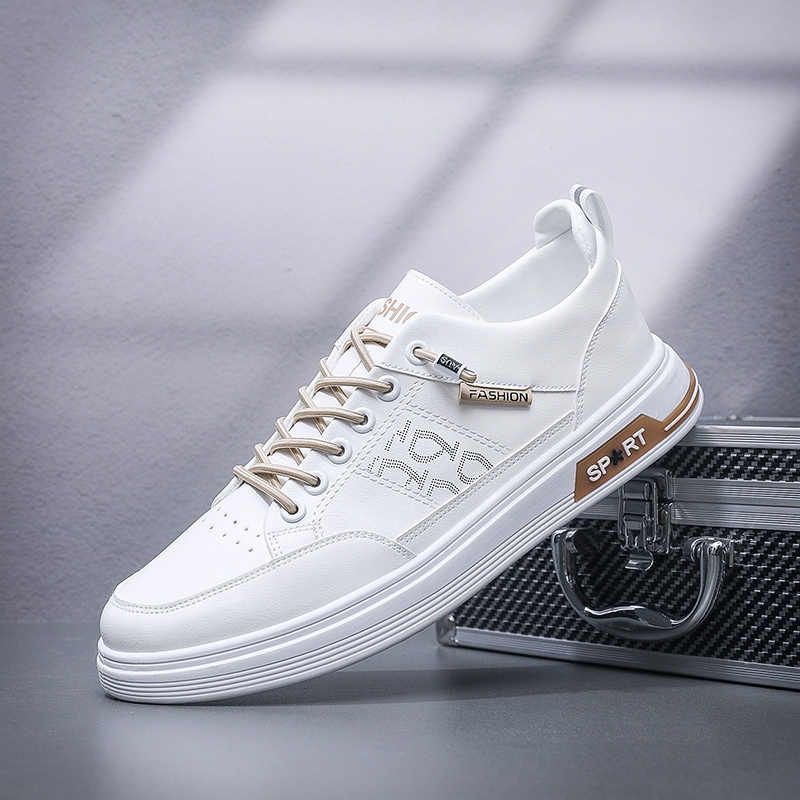Sepatu Sneakers Pria Sepatu Casual Putih Sepatu Keren Trend Terbaru Sepatu Pria 100% Original Import