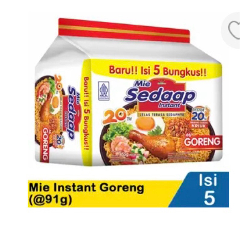 

Sedaap Mie Instant Goreng 5X91g