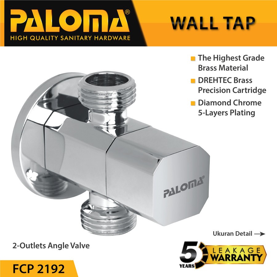 Paloma stop kran keran 1/2 inch double closet || Fcp 2192