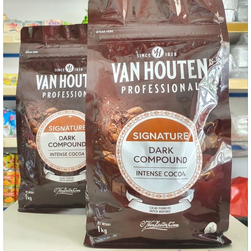 

Van houten Intense Dark Compound 1Kg / Dark Coklat Koin Vanhouten 1Kg