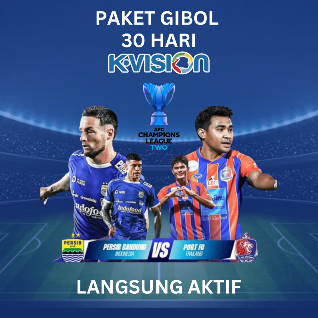 PAKET GILA BOLA K VISION 1 BULAN PAKET GB01