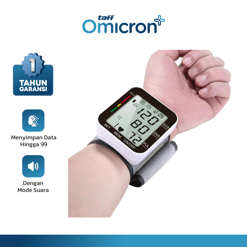 Taff Omicron Tensimeter Digital Bahasa Indonesia RZ-204