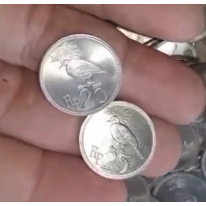 uang koin 25 rupiah asli untuk mahar