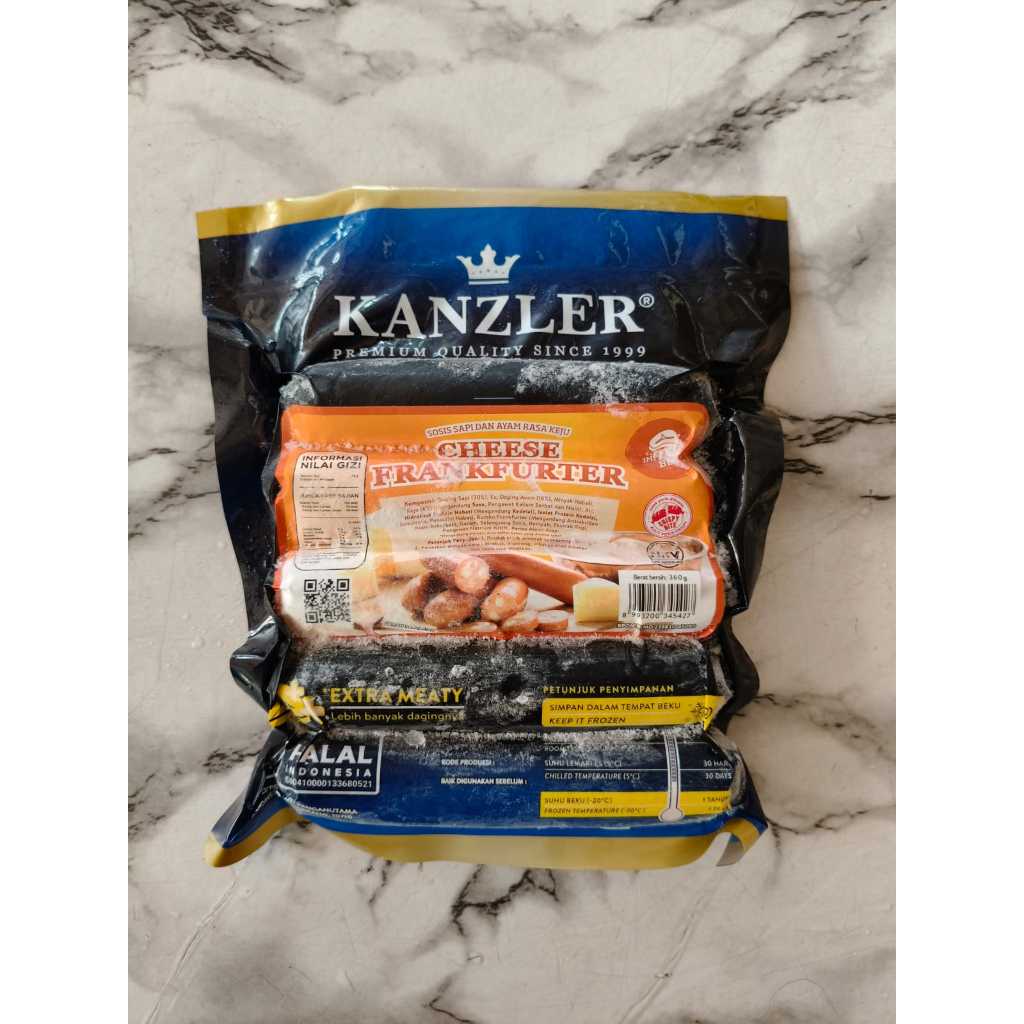 

KANZLER Sosis CHEESE FRANKFURTER 360gr
