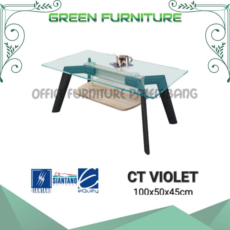 meja tamu siantano CT VIOLET meja sofa meja kaca meja coffe table