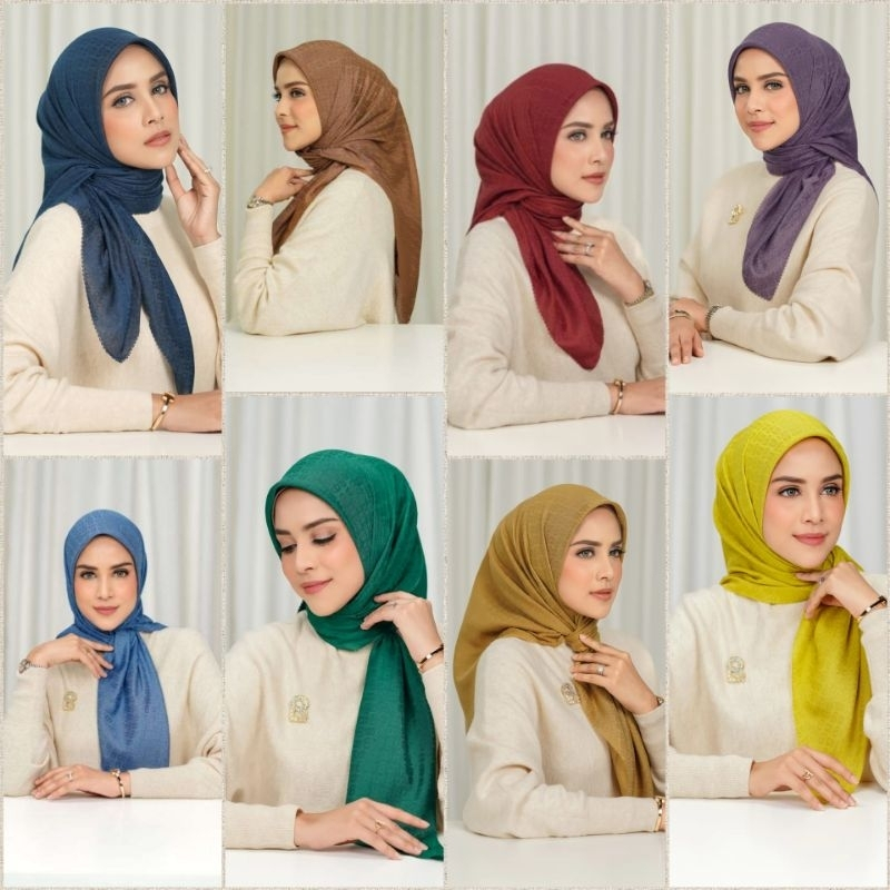 BUTTONSCARVES BS SALE  EVERYDAY TAPIS EMBOSSED 2.0 VOILE BUTTONSCARVES HIJAB DEFECT MINOR MODINITY