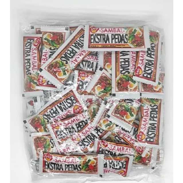 

Saus Sambal Extra Pedas AKU Sachet isi 50