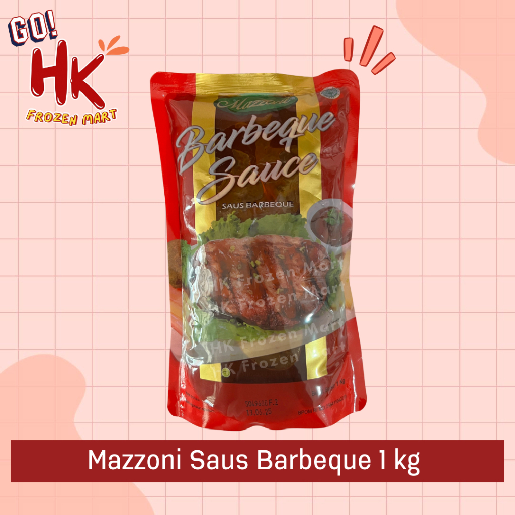 

Mazzoni Saus Barbeque 1 KG | mazoni bbq & lada hitam bakso bakar HK Frozen Mart