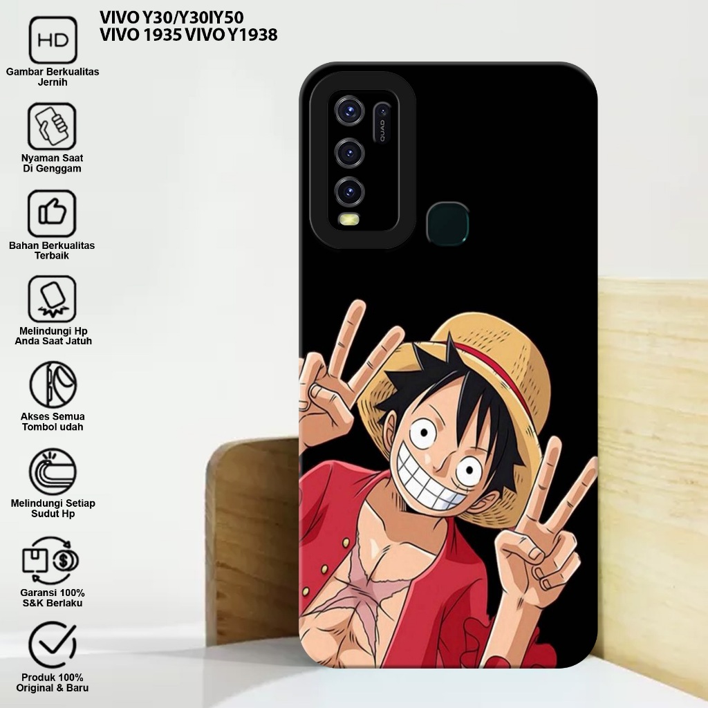 CASE VIVO Y30 Y30I Y50 - Casing Hp Vivo Y30 Y30I Y50 Motif MONKEY D LUFFY - Case Hp Vivo Y30 Y30I Y5
