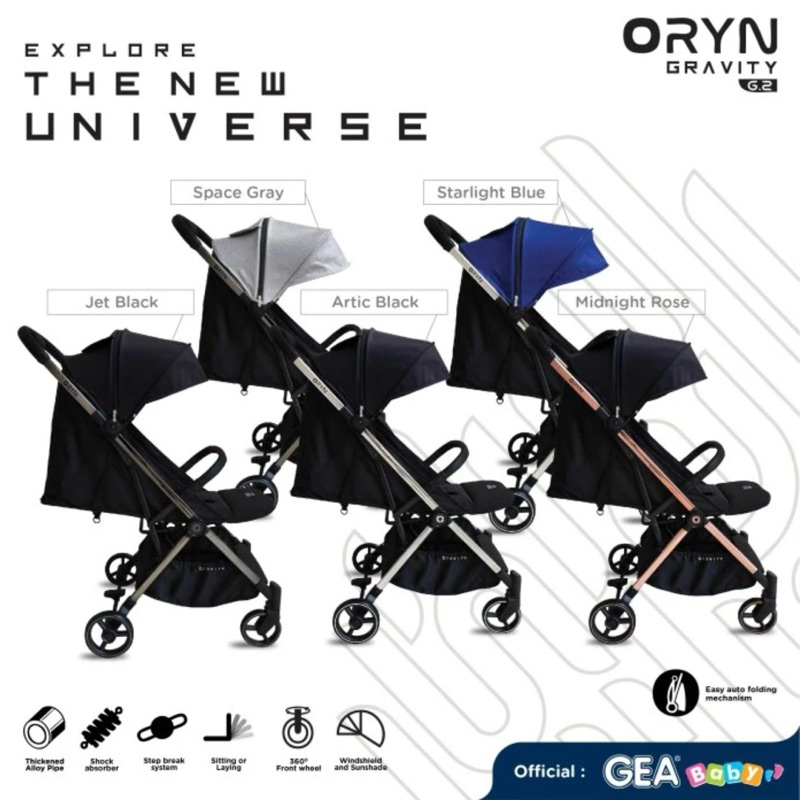 GEA Baby Oryn Gravity G2 Stroller/ Stroller GEA Baby Oryn G2/ Kereta Dorong Bayi GEA Baby