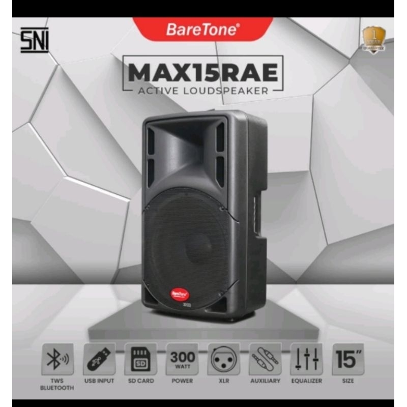 Speaker Aktif Baretone 15inch MAX15RAE TWS Bluetooth