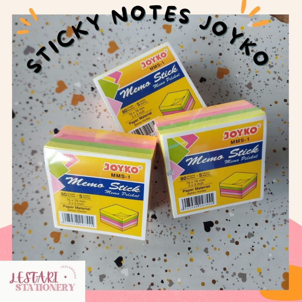

sticky Note Joyko Tebal MSS-1 | Memo Joyko | Penanda Buku | Lestari Stationery