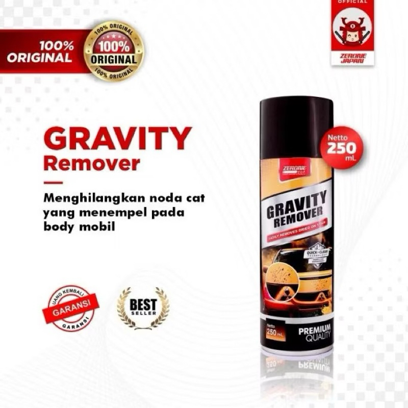 Penghilang Pilok Noda Cat di Mobil Zerone Gravity Remover Original 250mL
